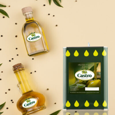 Vendita olio extra vergine d'oliva Castro in latta